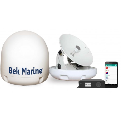 Bek Marine Satellite TVRO Antenna Model-BDA-W60M Wifi Control