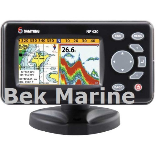 Samyung Enc NF-430 GPS Grafik çizici (Chart Plotter) ve Balık bulucu Kombo